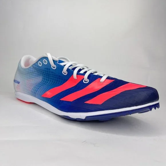 adidas gazelle silver green womens adidas Adizero Distancestar (White/Black) 12 main image 1